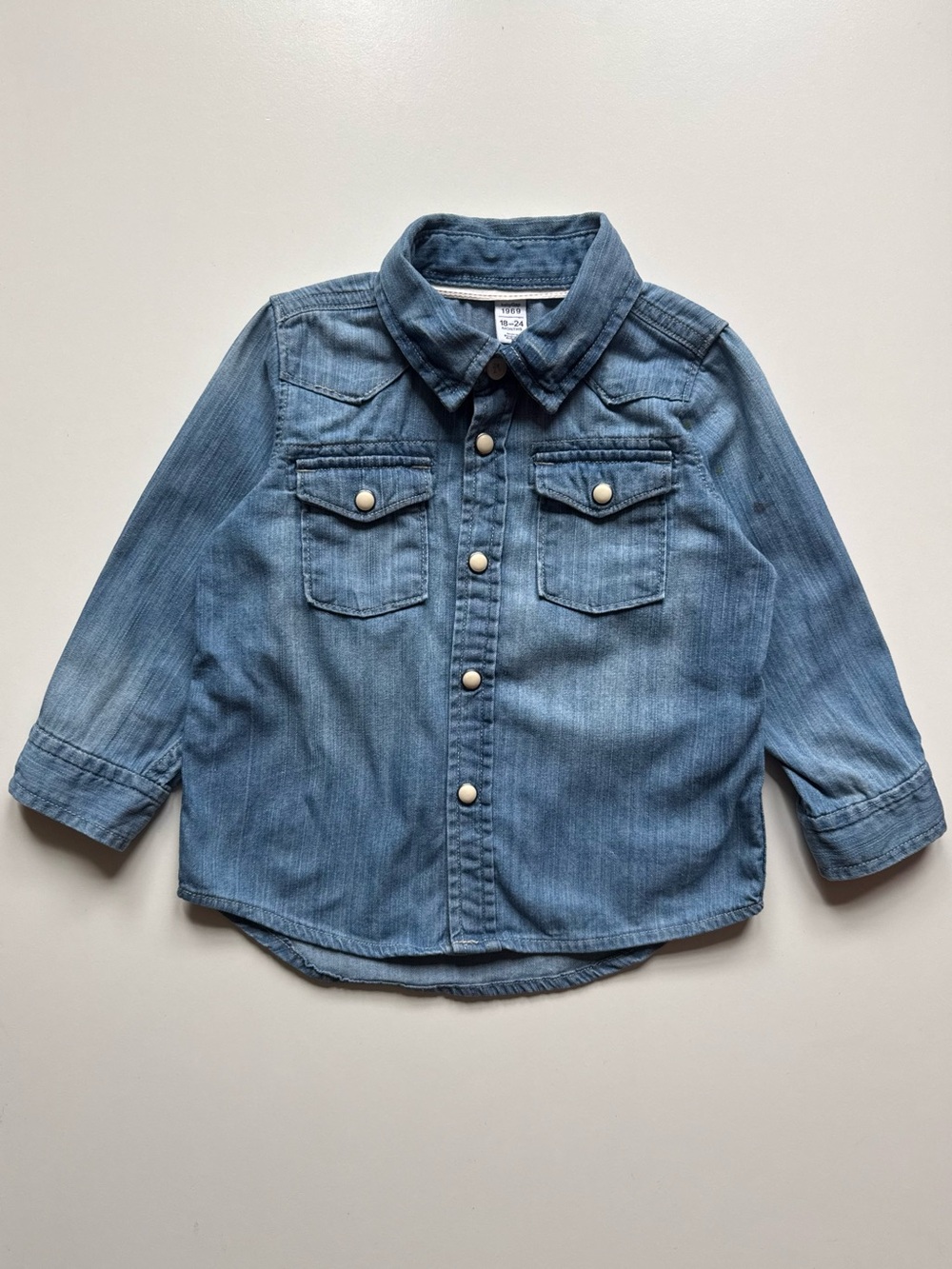 Baby Gap 1969 Baby Unisex Western Denim Shirt - Size 18-24M